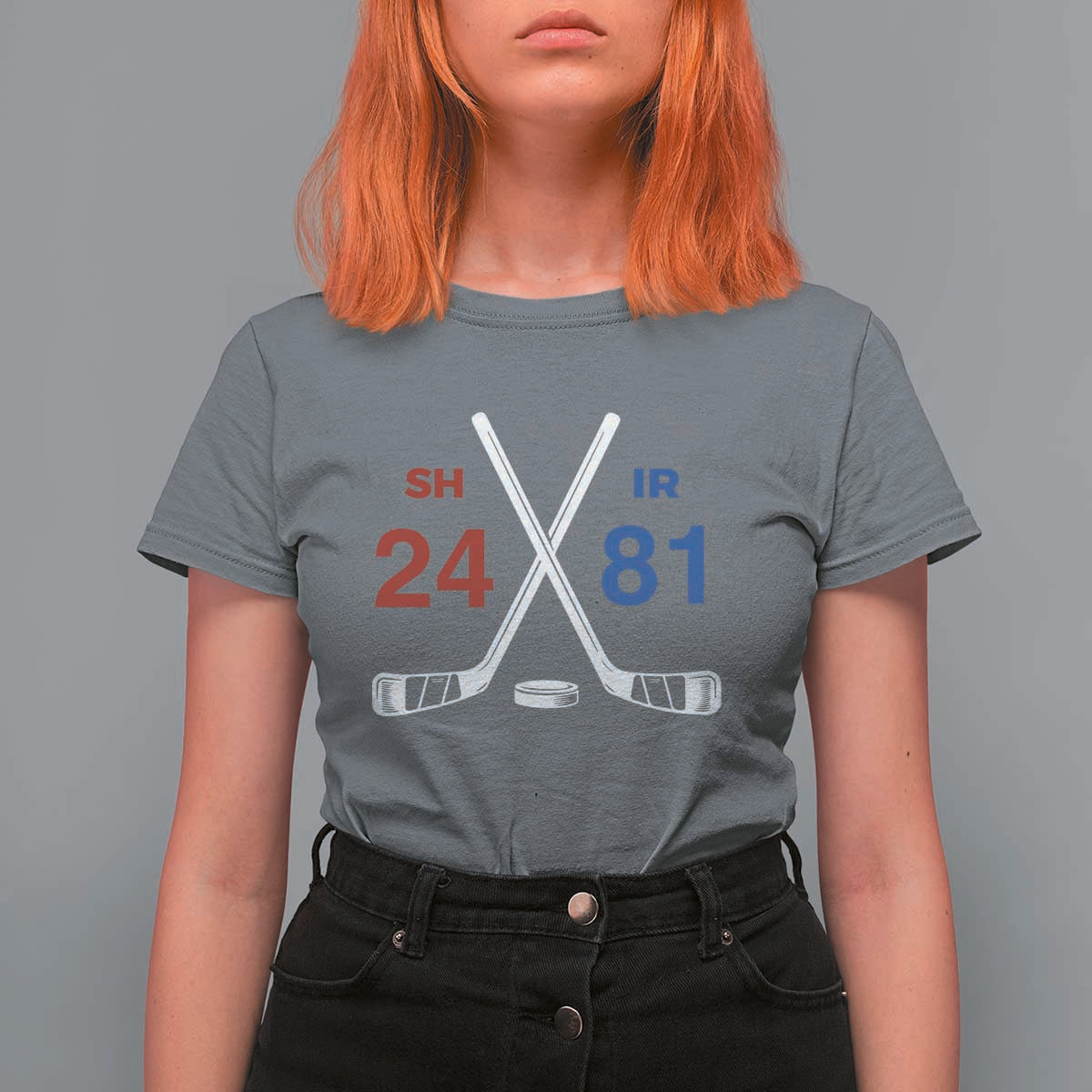 Funny Romance Hockey T Shirt For Women 24 81 Numbers Sport Ice Hockey Team - Wonder Print Shop