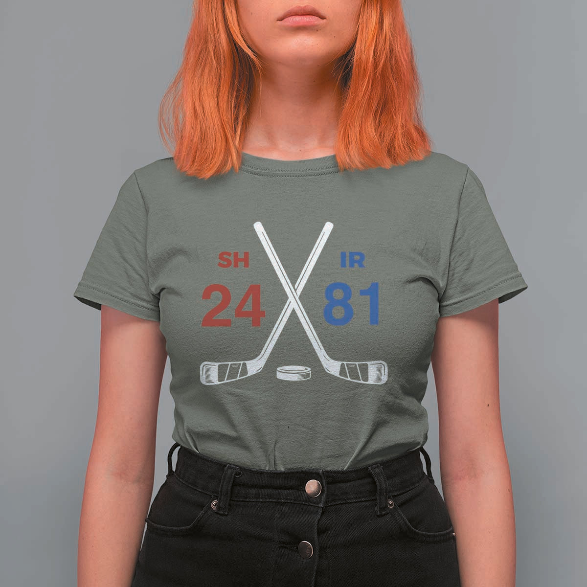 Funny Romance Hockey T Shirt For Women 24 81 Numbers Sport Ice Hockey Team - Wonder Print Shop