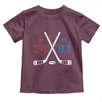 Funny Romance Hockey Toddler T Shirt 24 81 Numbers Sport Ice Hockey Team - Wonder Print Shop