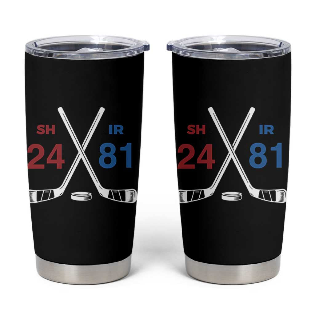 Funny Romance Hockey Tumbler Cup 24 81 Numbers Sport Ice Hockey Team - Wonder Print Shop