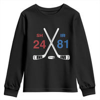 Funny Romance Hockey Youth Sweatshirt 24 81 Numbers Sport Ice Hockey Team - Wonder Print Shop