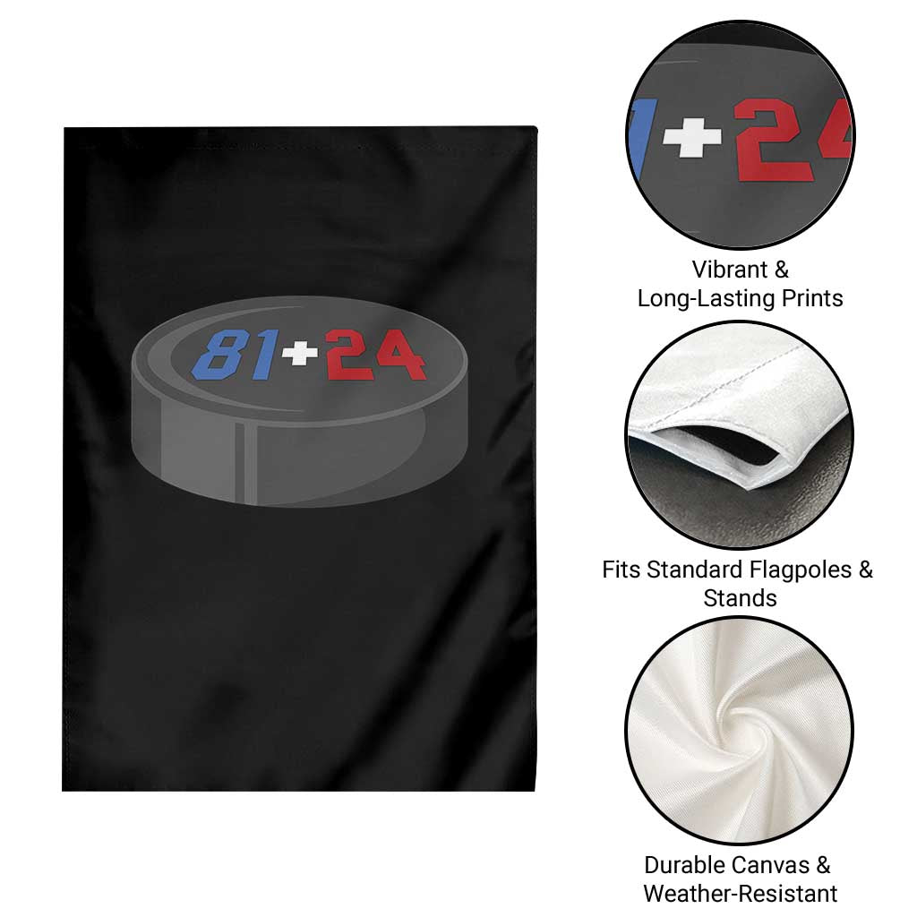 Funny Romance Hockey Lover Garden Flag 24 81 Jersey Numbers Sport - Wonder Print Shop