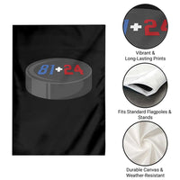 Funny Romance Hockey Lover Garden Flag 24 81 Jersey Numbers Sport - Wonder Print Shop
