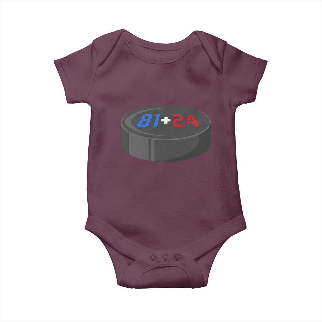 Funny Romance Hockey Lover Baby Onesie 24 81 Jersey Numbers Sport - Wonder Print Shop