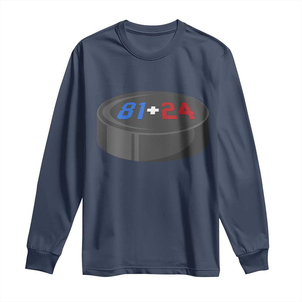 Funny Romance Hockey Lover Long Sleeve Shirt 24 81 Jersey Numbers Sport - Wonder Print Shop