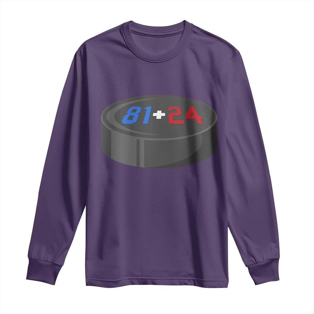 Funny Romance Hockey Lover Long Sleeve Shirt 24 81 Jersey Numbers Sport - Wonder Print Shop