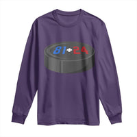 Funny Romance Hockey Lover Long Sleeve Shirt 24 81 Jersey Numbers Sport - Wonder Print Shop