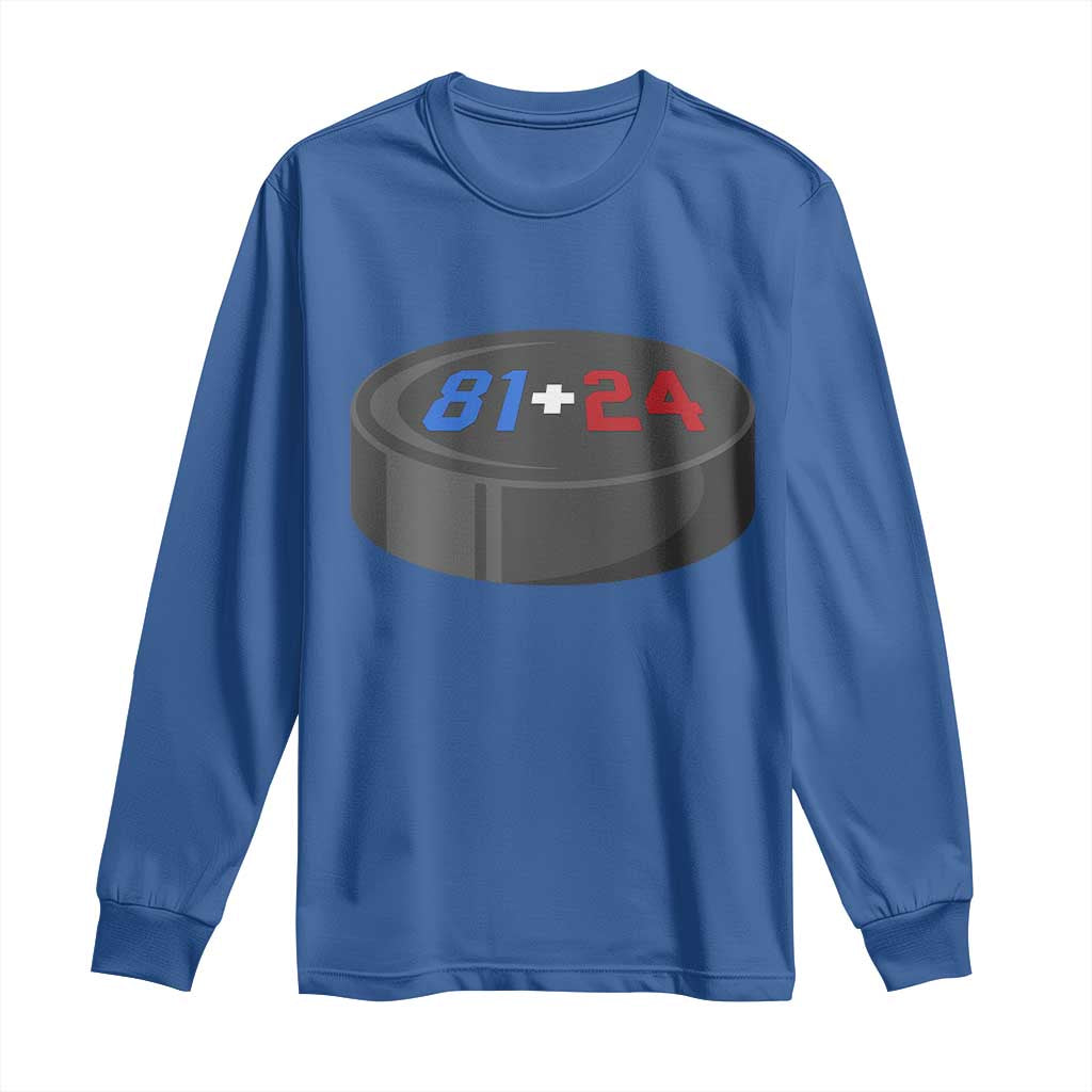 Funny Romance Hockey Lover Long Sleeve Shirt 24 81 Jersey Numbers Sport - Wonder Print Shop