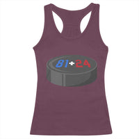 Funny Romance Hockey Lover Racerback Tank Top 24 81 Jersey Numbers Sport - Wonder Print Shop