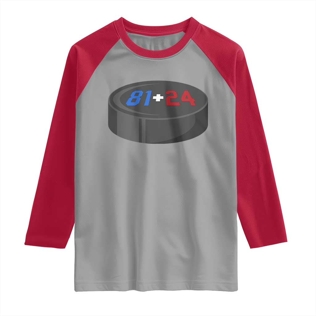 Funny Romance Hockey Lover Raglan Shirt 24 81 Jersey Numbers Sport - Wonder Print Shop