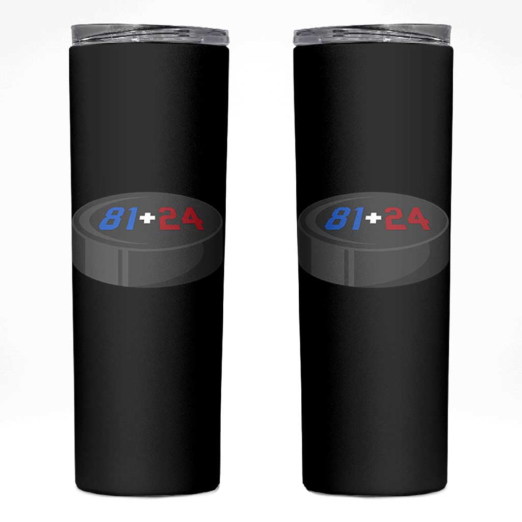 Funny Romance Hockey Lover Skinny Tumbler 24 81 Jersey Numbers Sport - Wonder Print Shop
