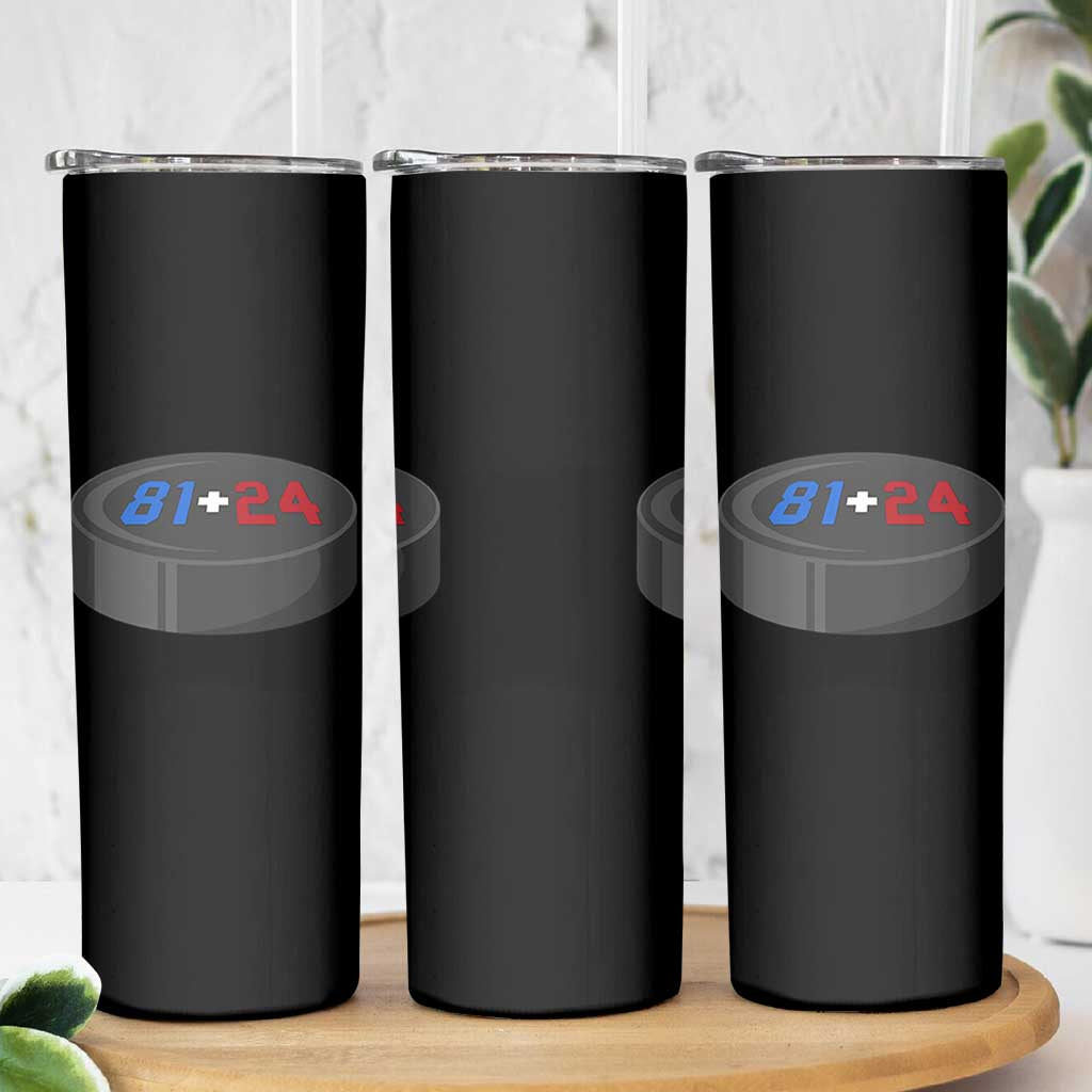 Funny Romance Hockey Lover Skinny Tumbler 24 81 Jersey Numbers Sport - Wonder Print Shop