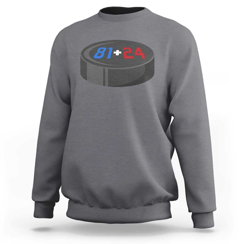 Funny Romance Hockey Lover Sweatshirt 24 81 Jersey Numbers Sport - Wonder Print Shop