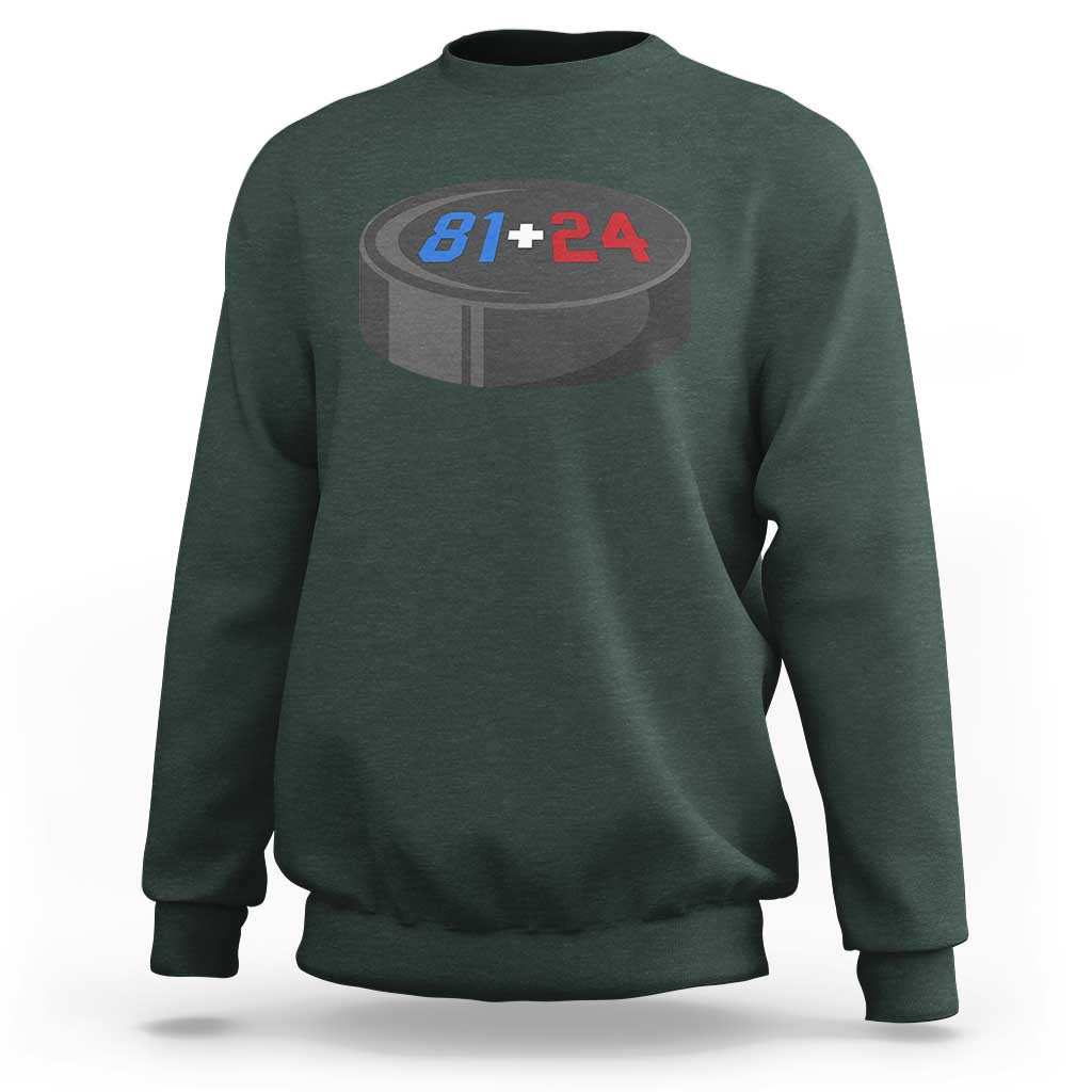 Funny Romance Hockey Lover Sweatshirt 24 81 Jersey Numbers Sport - Wonder Print Shop