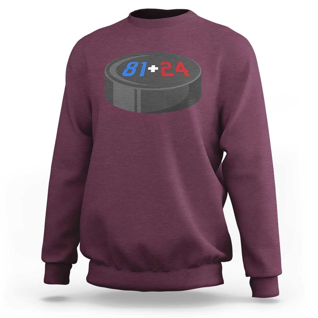 Funny Romance Hockey Lover Sweatshirt 24 81 Jersey Numbers Sport - Wonder Print Shop