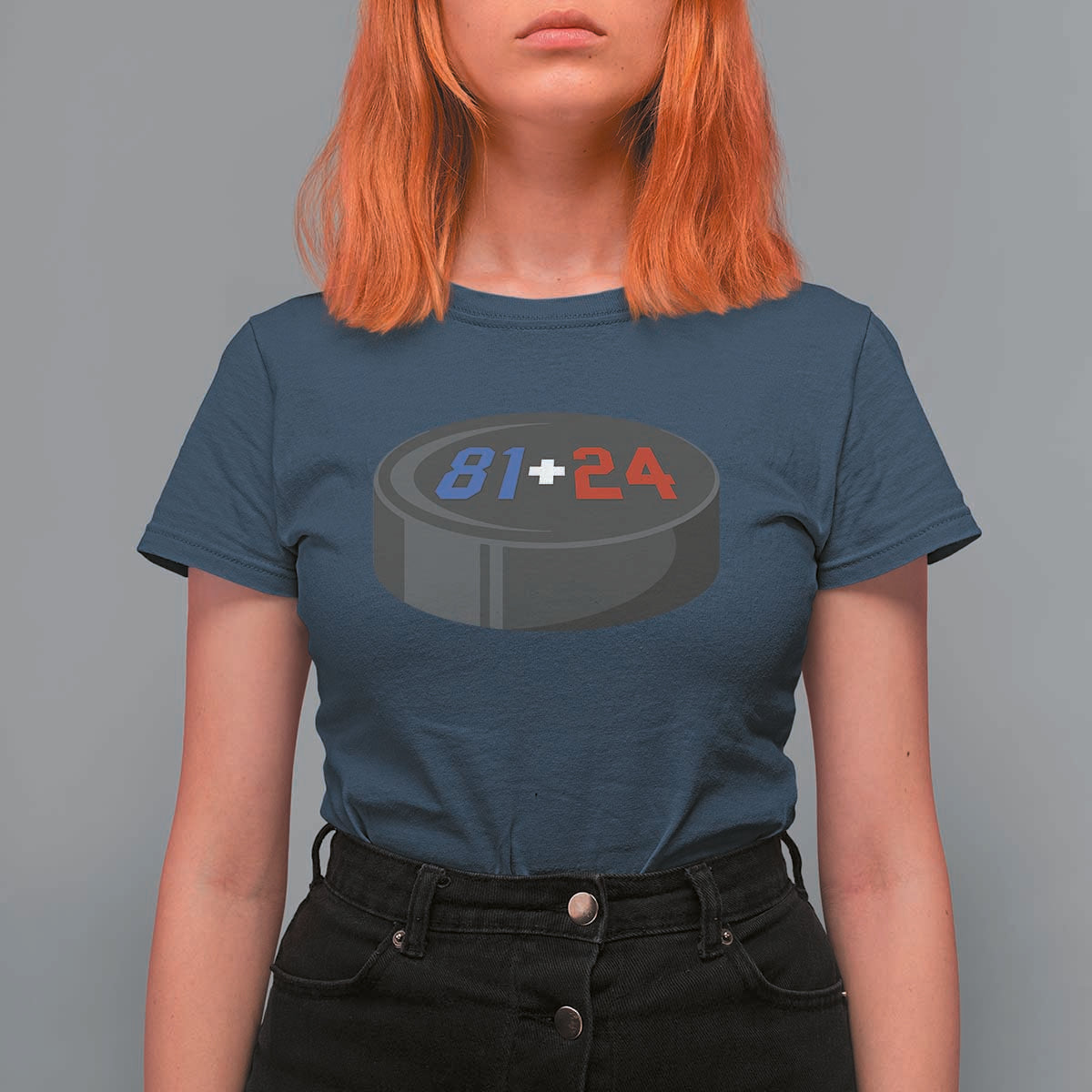 Funny Romance Hockey Lover T Shirt For Women 24 81 Jersey Numbers Sport - Wonder Print Shop