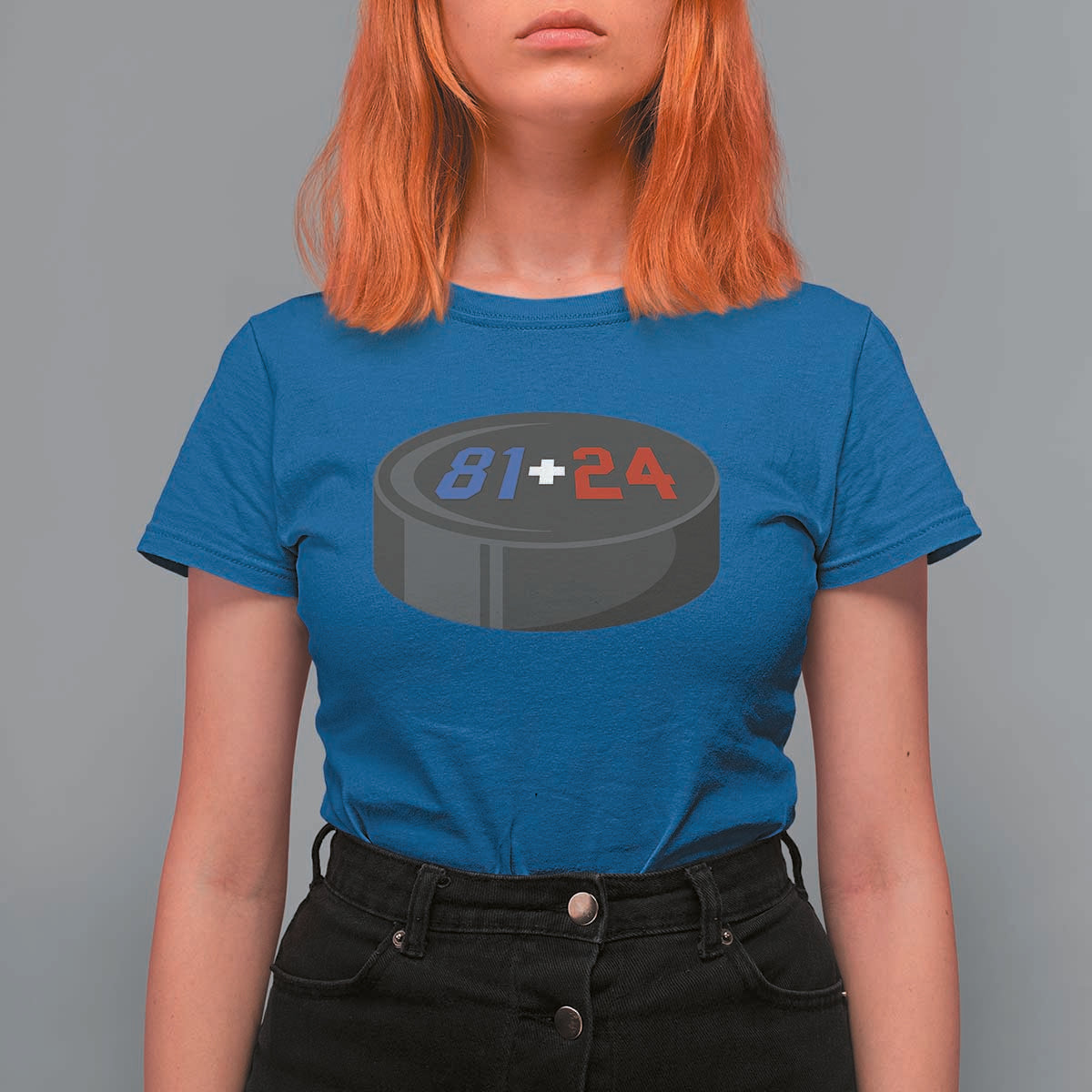 Funny Romance Hockey Lover T Shirt For Women 24 81 Jersey Numbers Sport - Wonder Print Shop
