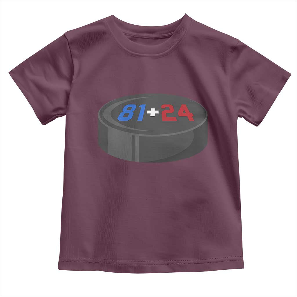 Funny Romance Hockey Lover Toddler T Shirt 24 81 Jersey Numbers Sport - Wonder Print Shop
