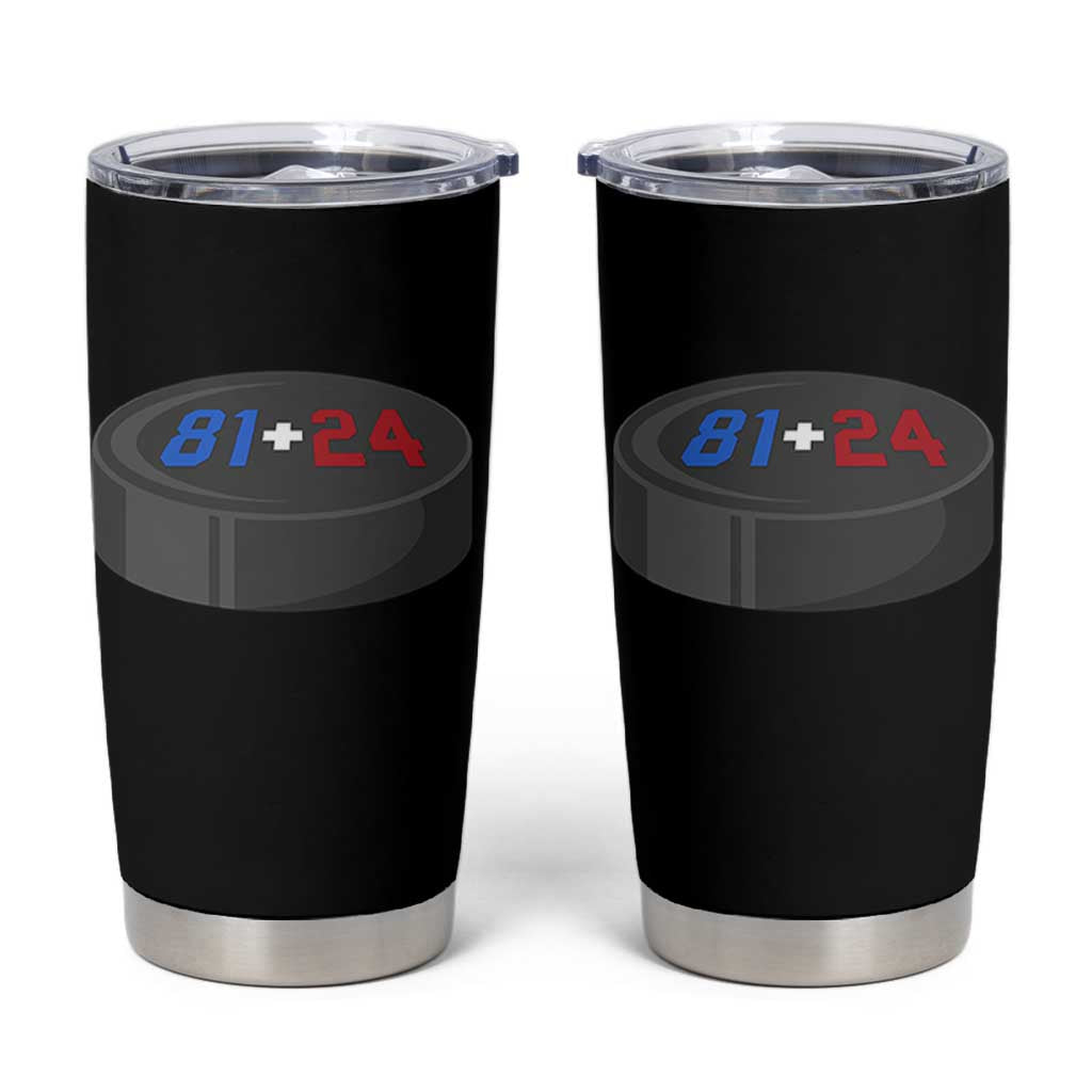 Funny Romance Hockey Lover Tumbler Cup 24 81 Jersey Numbers Sport - Wonder Print Shop