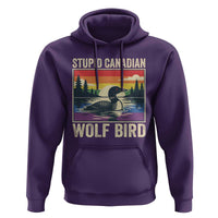 Stupid Canadian Wolf Bird Hoodie Funny Common Loon Meme LGBT Hockey - Wonder Print Shop