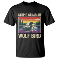 Stupid Canadian Wolf Bird T Shirt Funny Common Loon Meme LGBT Hockey - Wonder Print Shop