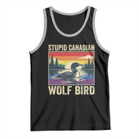Stupid Canadian Wolf Bird Tank Top Funny Common Loon Meme LGBT Hockey - Wonder Print Shop