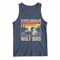 Stupid Canadian Wolf Bird Tank Top Funny Common Loon Meme LGBT Hockey - Wonder Print Shop