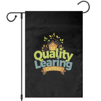 Funny Day Care Garden Flag Quality Learing Center Learning School Quote - Wonder Print Shop