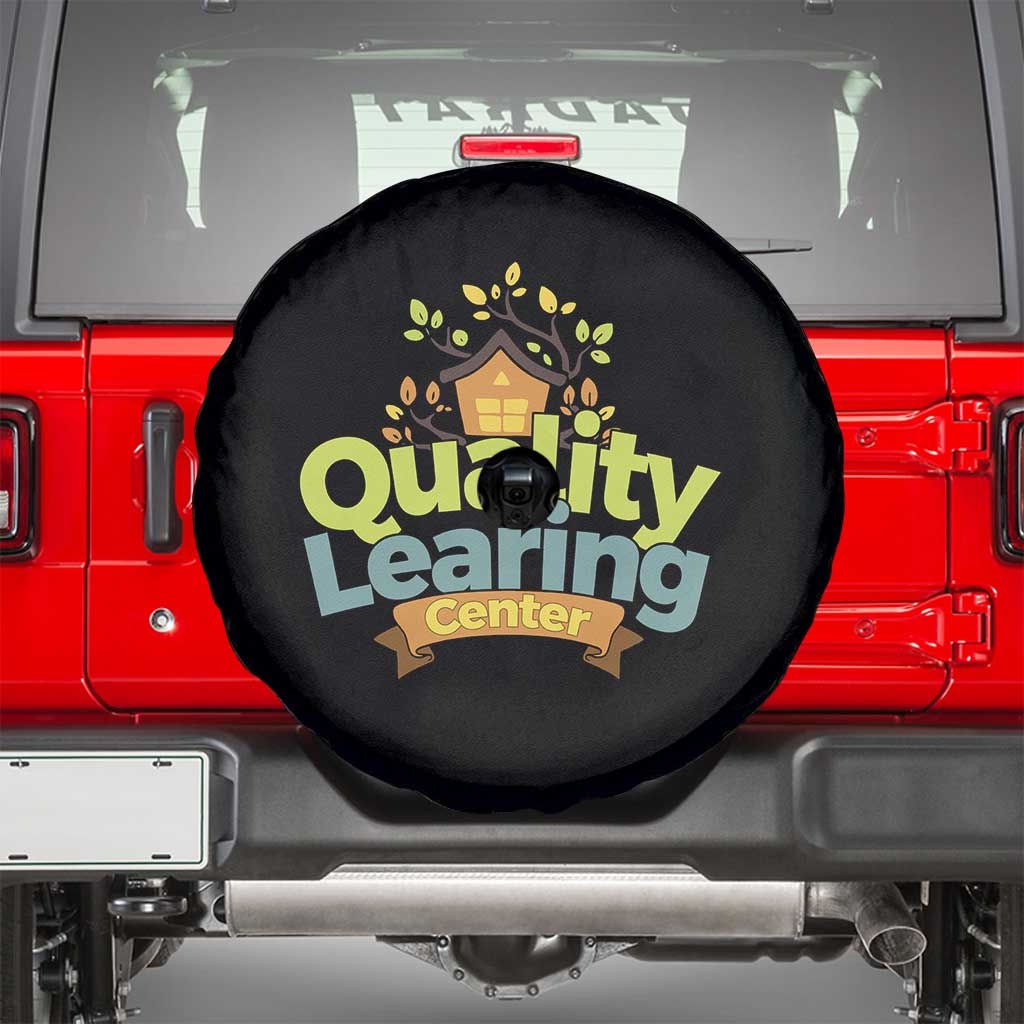 Funny Day Care Spare Tire Cover Quality Learing Center Learning School Quote - Wonder Print Shop