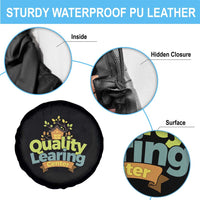 Funny Day Care Spare Tire Cover Quality Learing Center Learning School Quote - Wonder Print Shop