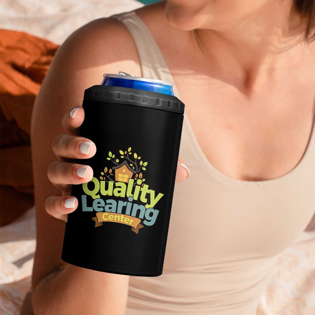Funny Day Care 4 in 1 Can Cooler Tumbler Quality Learing Center Learning School Quote - Wonder Print Shop