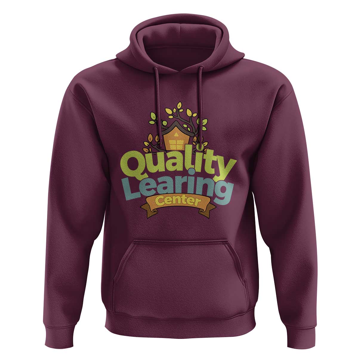 Funny Day Care Hoodie Quality Learing Center Learning School Quote - Wonder Print Shop
