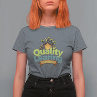 Funny Day Care T Shirt For Women Quality Learing Center Learning School Quote - Wonder Print Shop