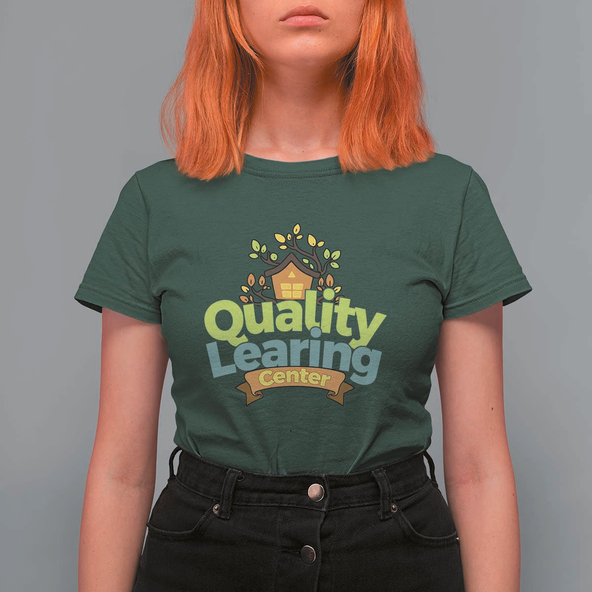 Funny Day Care T Shirt For Women Quality Learing Center Learning School Quote - Wonder Print Shop
