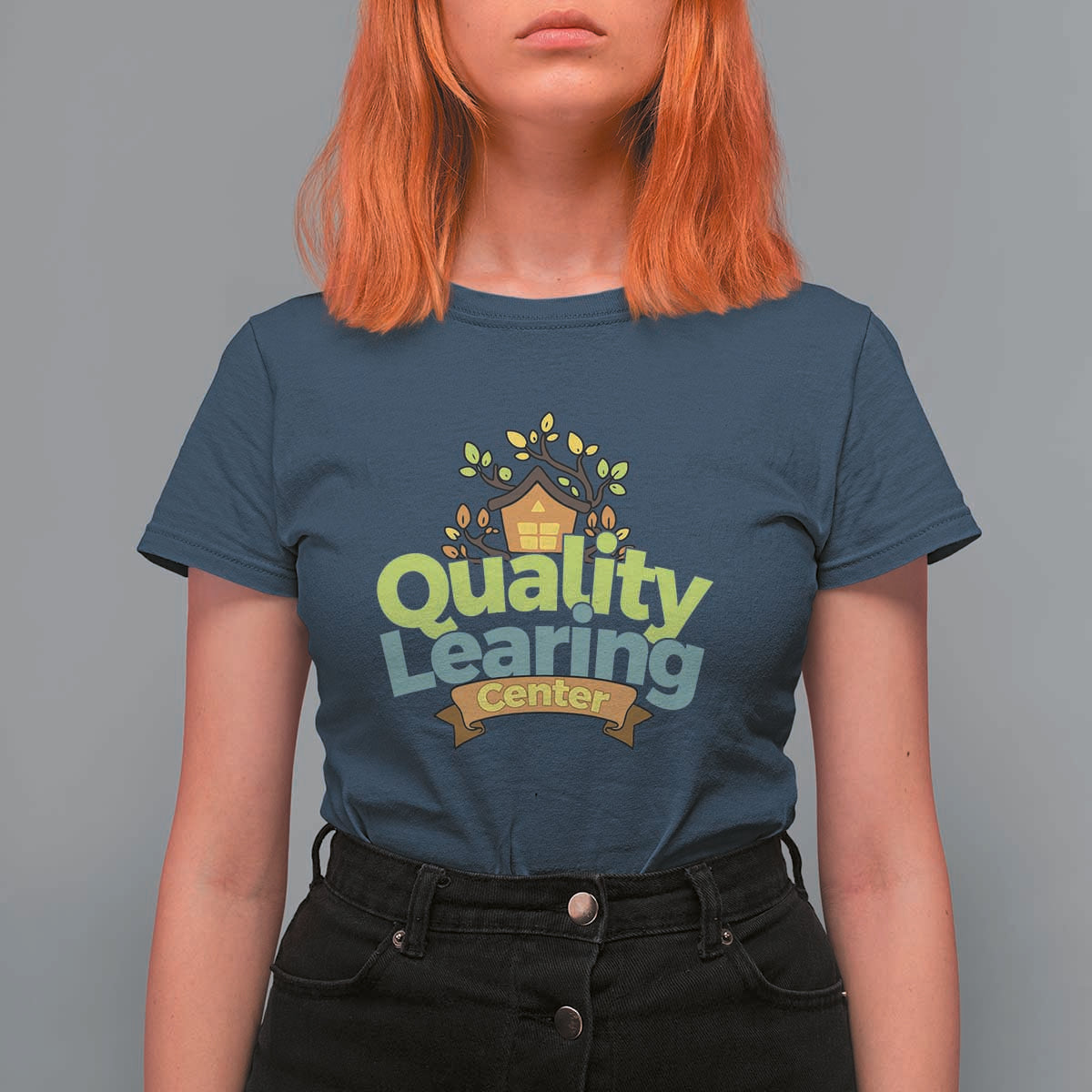 Funny Day Care T Shirt For Women Quality Learing Center Learning School Quote - Wonder Print Shop