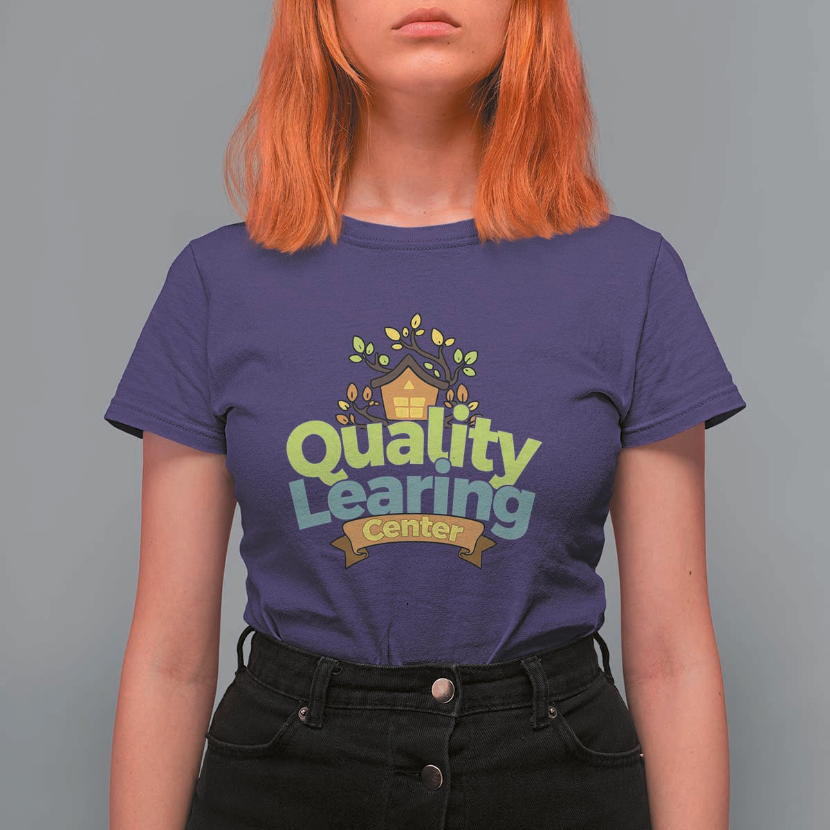 Funny Day Care T Shirt For Women Quality Learing Center Learning School Quote - Wonder Print Shop