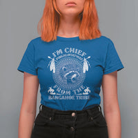 I Am Chief Pokalotatwat From The Bangahoe Tribe T Shirt For Women Funny Indigenous Native Raccoon