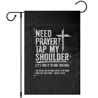 Need Prayer Tap My Shoulder Bible Verse Christian Garden Flag