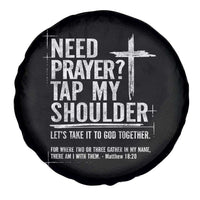Need Prayer Tap My Shoulder Bible Verse Christian Spare Tire Cover