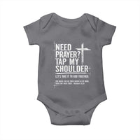 Need Prayer Tap My Shoulder Bible Verse Christian Baby Onesie