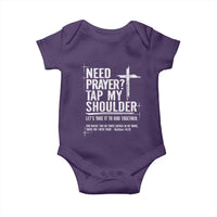 Need Prayer Tap My Shoulder Bible Verse Christian Baby Onesie