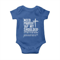 Need Prayer Tap My Shoulder Bible Verse Christian Baby Onesie