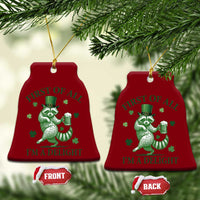 Funny St Patricks Day Raccoon Ceramic Ornament First Of All I Am A Delight Trash Panda Drinking Beer