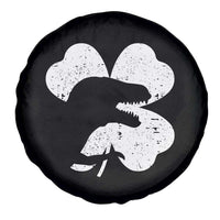 Funny St Patricks Day Dinosaur Shamrock Spare Tire Cover