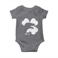Funny St Patricks Day Dinosaur Shamrock Baby Onesie