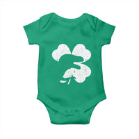 Funny St Patricks Day Dinosaur Shamrock Baby Onesie