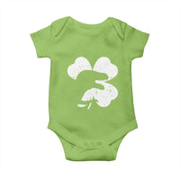 Funny St Patricks Day Dinosaur Shamrock Baby Onesie