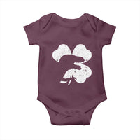 Funny St Patricks Day Dinosaur Shamrock Baby Onesie