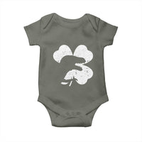 Funny St Patricks Day Dinosaur Shamrock Baby Onesie