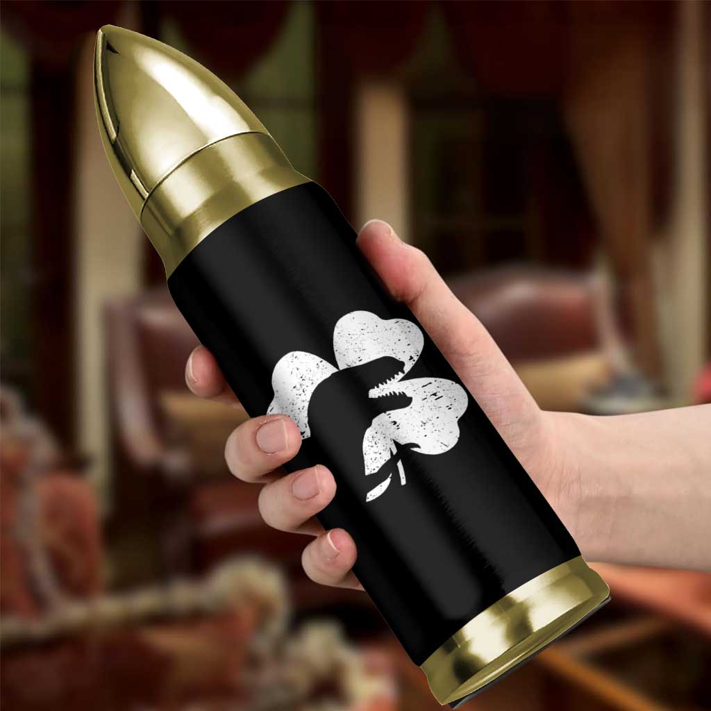Funny St Patricks Day Dinosaur Shamrock Bullet Tumbler